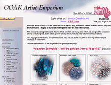 Tablet Screenshot of ooakartistemporium.com